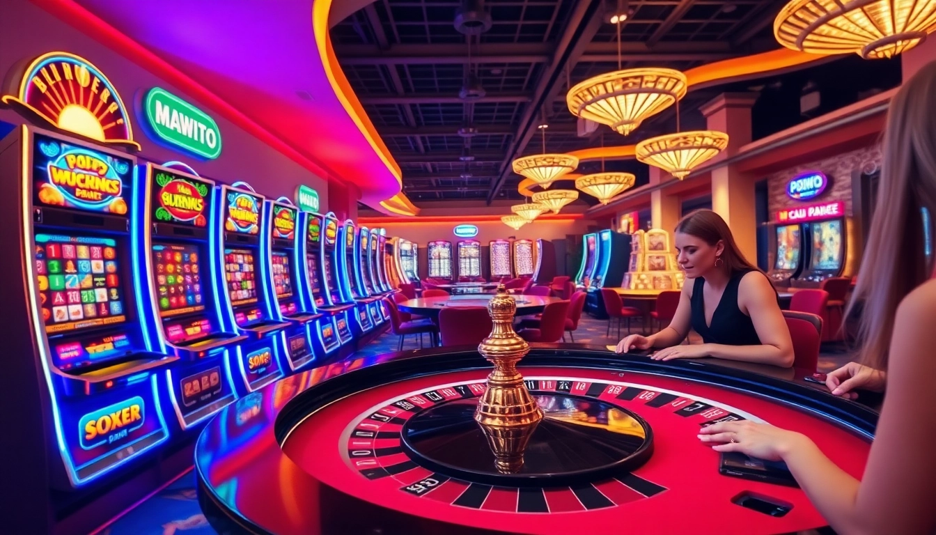 Spiele und Gewinne im Online Casinos Österreich mit verschiedentlichen Spielautomaten und begeisterten Spielern.
