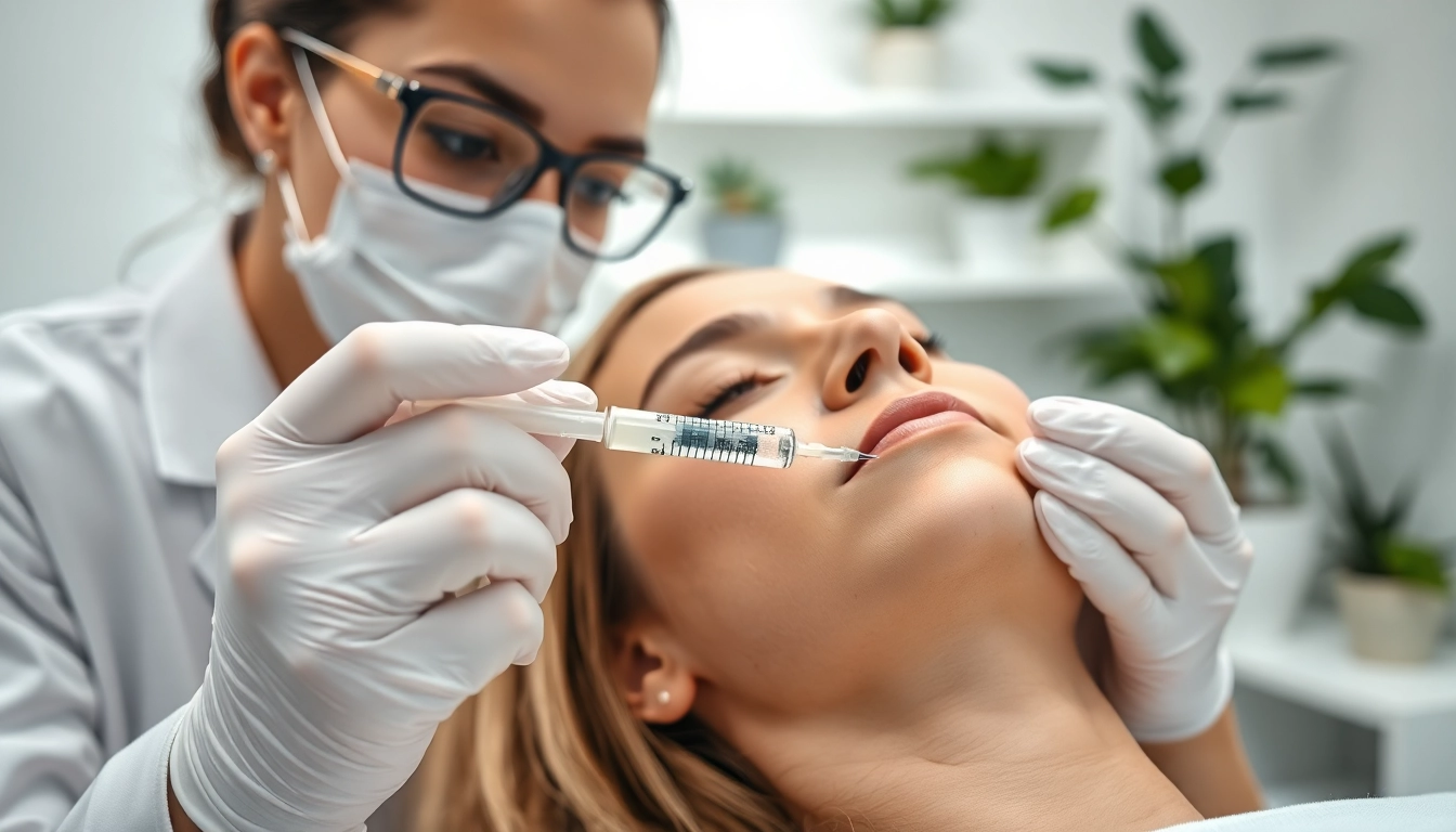 Juvederm dermal fillers application in a relaxing clinic setting, ensuring smooth and rejuvenating results.