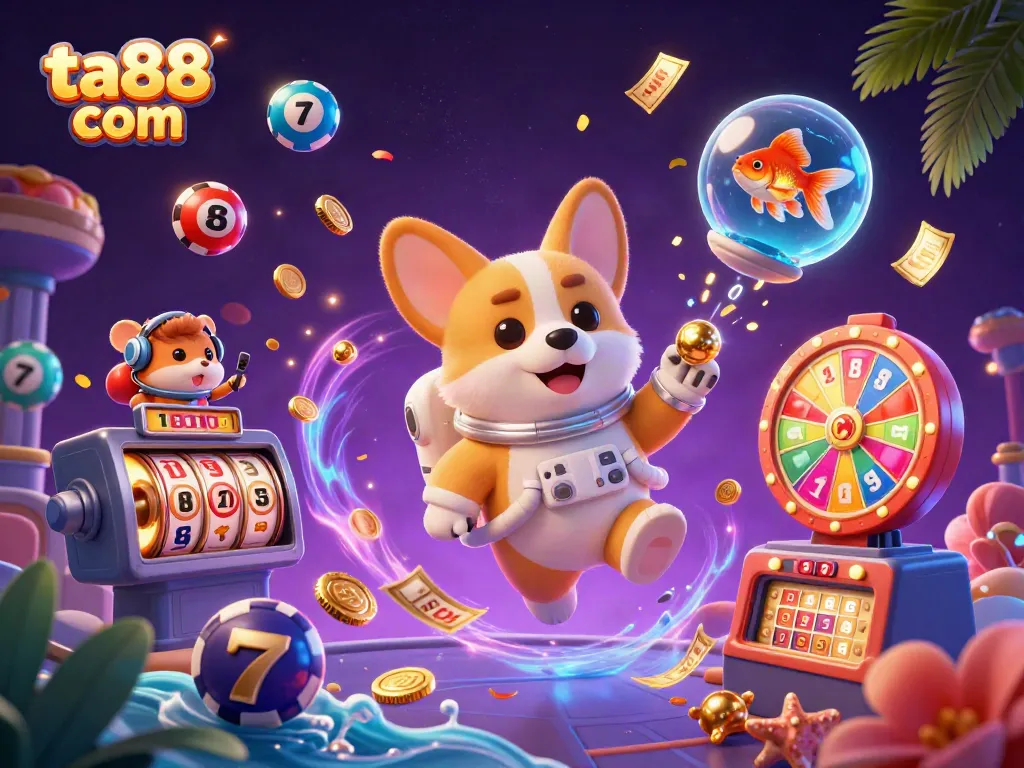 Engage with ta88 com in a vibrant 3D casino universe featuring dynamic games and playful characters.