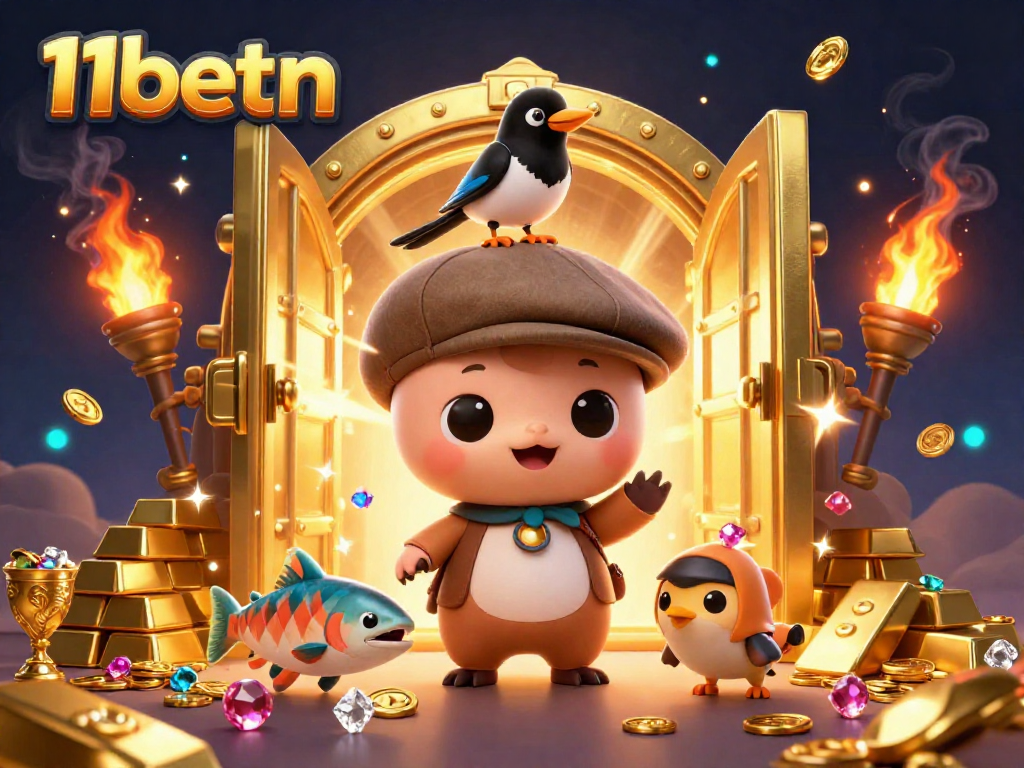 Experience exciting gameplay at 11betn with dynamic treasures and playful characters.