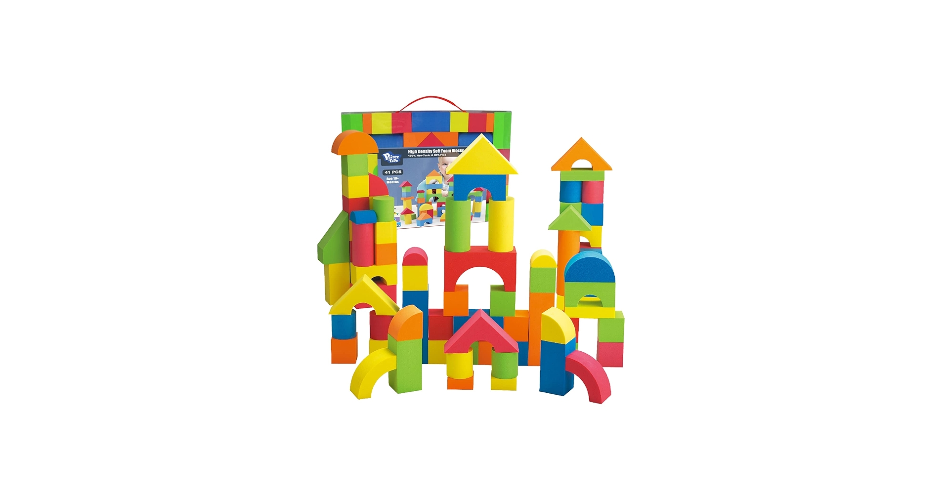 Kinder lieben vielseitige Spiele mit Schaumstoff Bausteine