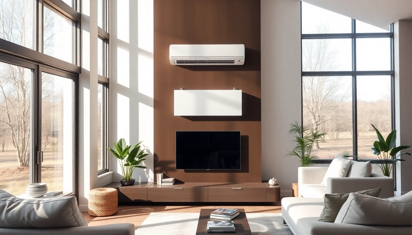 Klimaanlagen provide effective cooling solutions in a contemporary living room setting.