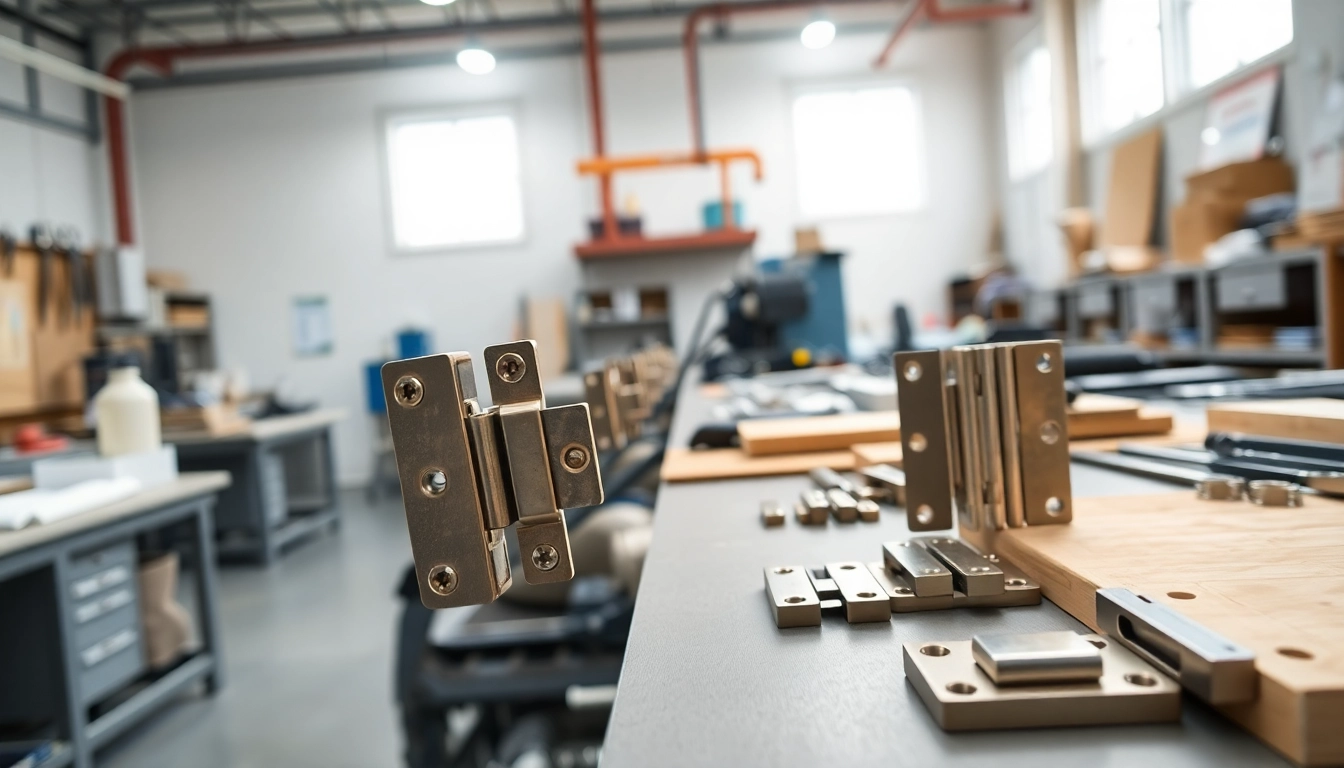 Hinge Supplier in professional workspace showcasing quality materials and tools.