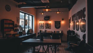 Ein beeindruckendes Tattoo Studio München mit talentierten Künstlern und stilvollem Interieur.