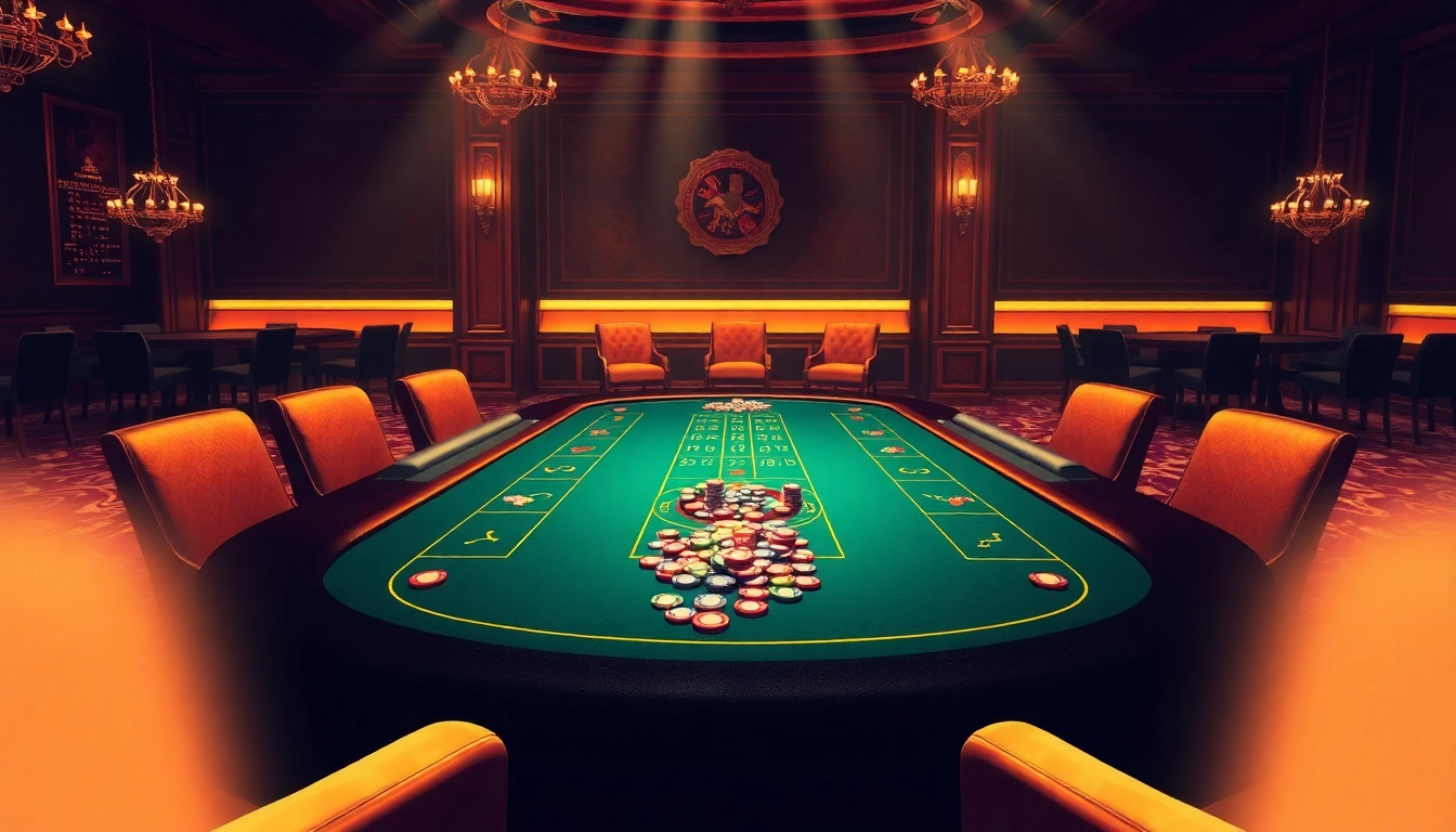 Spielen Sie im Casino Bonus, genießen Sie Spaß und Spannung an eleganten Spieltischen mit Jetons.