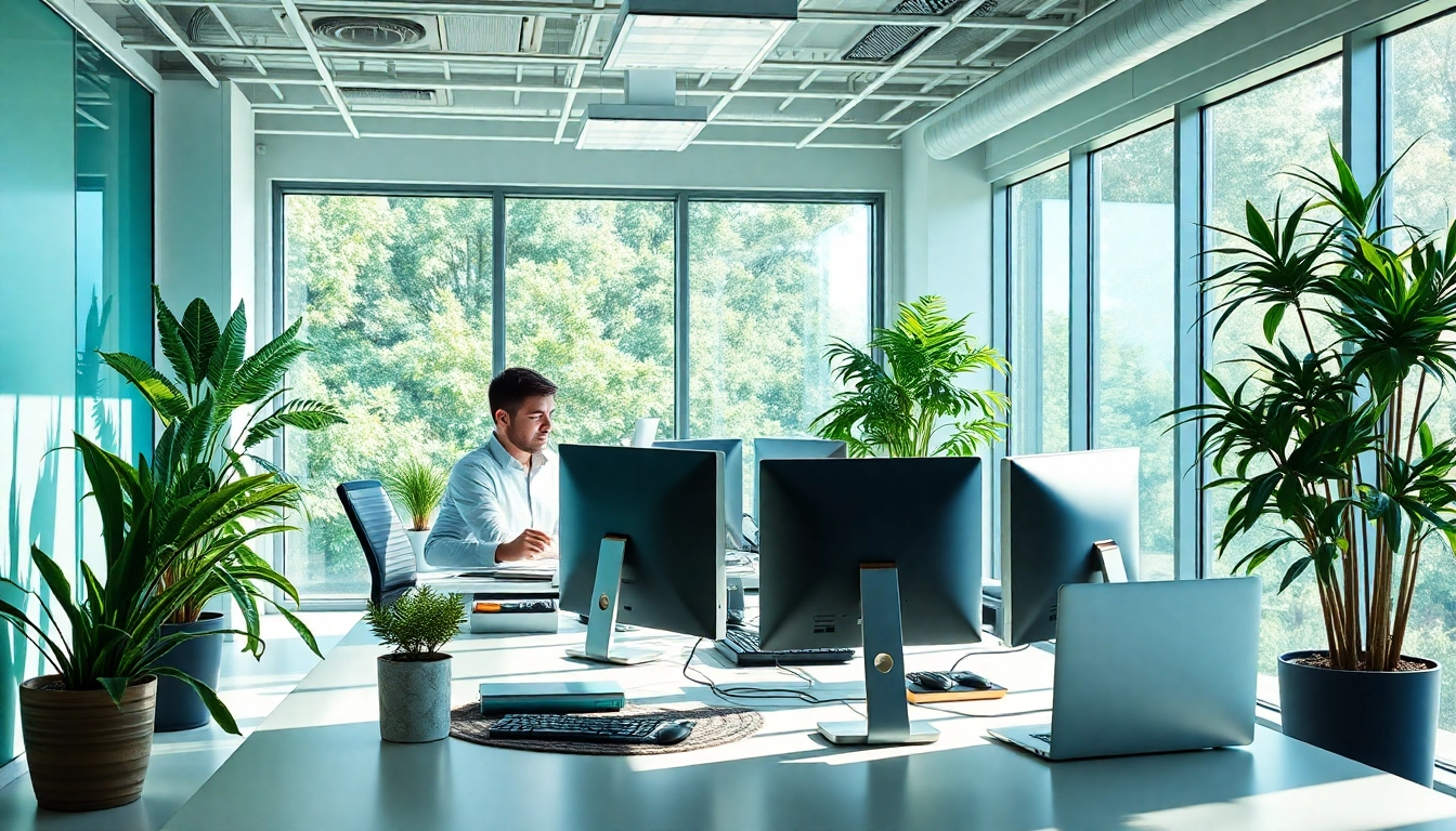 Professionelles Team im Löschdienst-Büro arbeitet an der Entfernung negativer Online-Bewertungen.