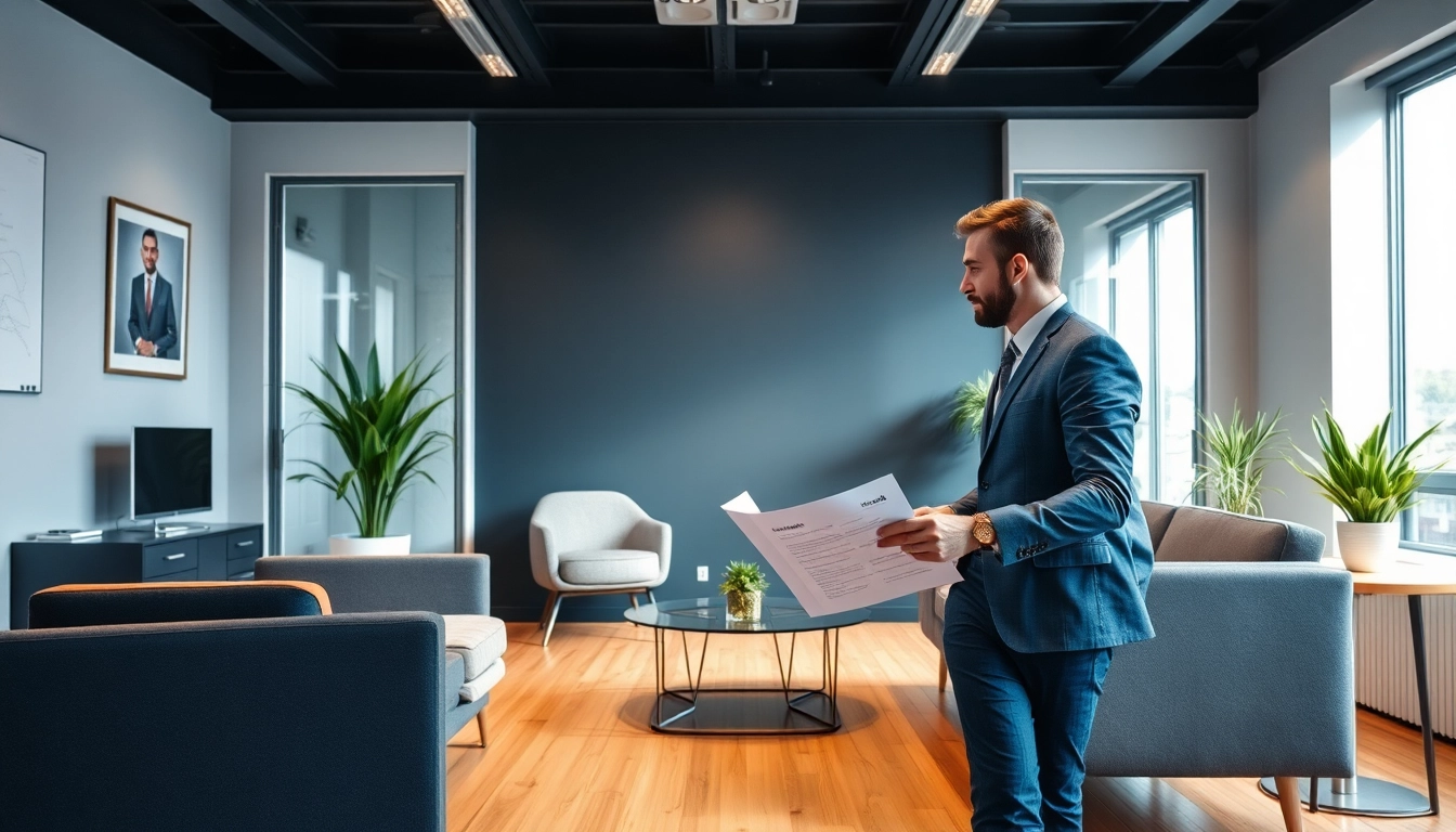 Professioneller Headhunter Schweiz im Beratungsgespräch mit einem Kandidaten in modernem Büro.