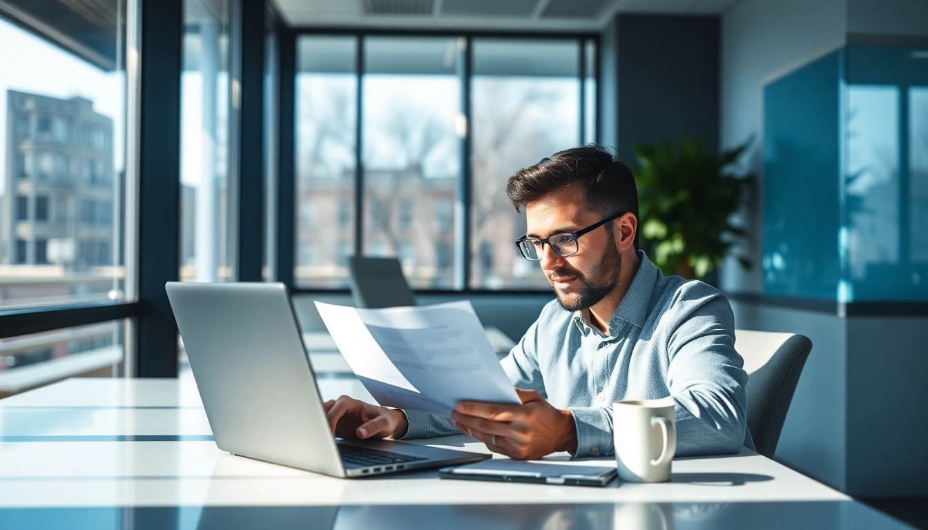 Headhunter Dresden bei der Arbeit in einem modernen Büro, das für Effizienz und Professionalität steht.