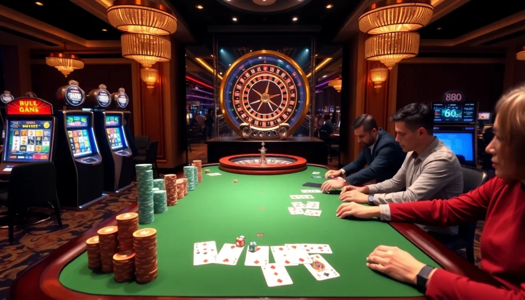 Engage in the thrilling 88i game at a luxurious casino table featuring vibrant gameplay elements.