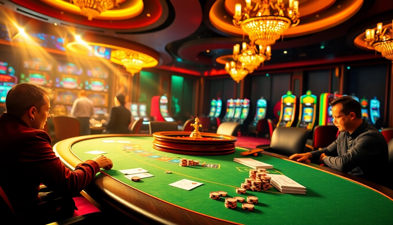 Experience the thrill of gaming at https://gg88.black/ with a vibrant casino ambiance featuring poker and roulette.