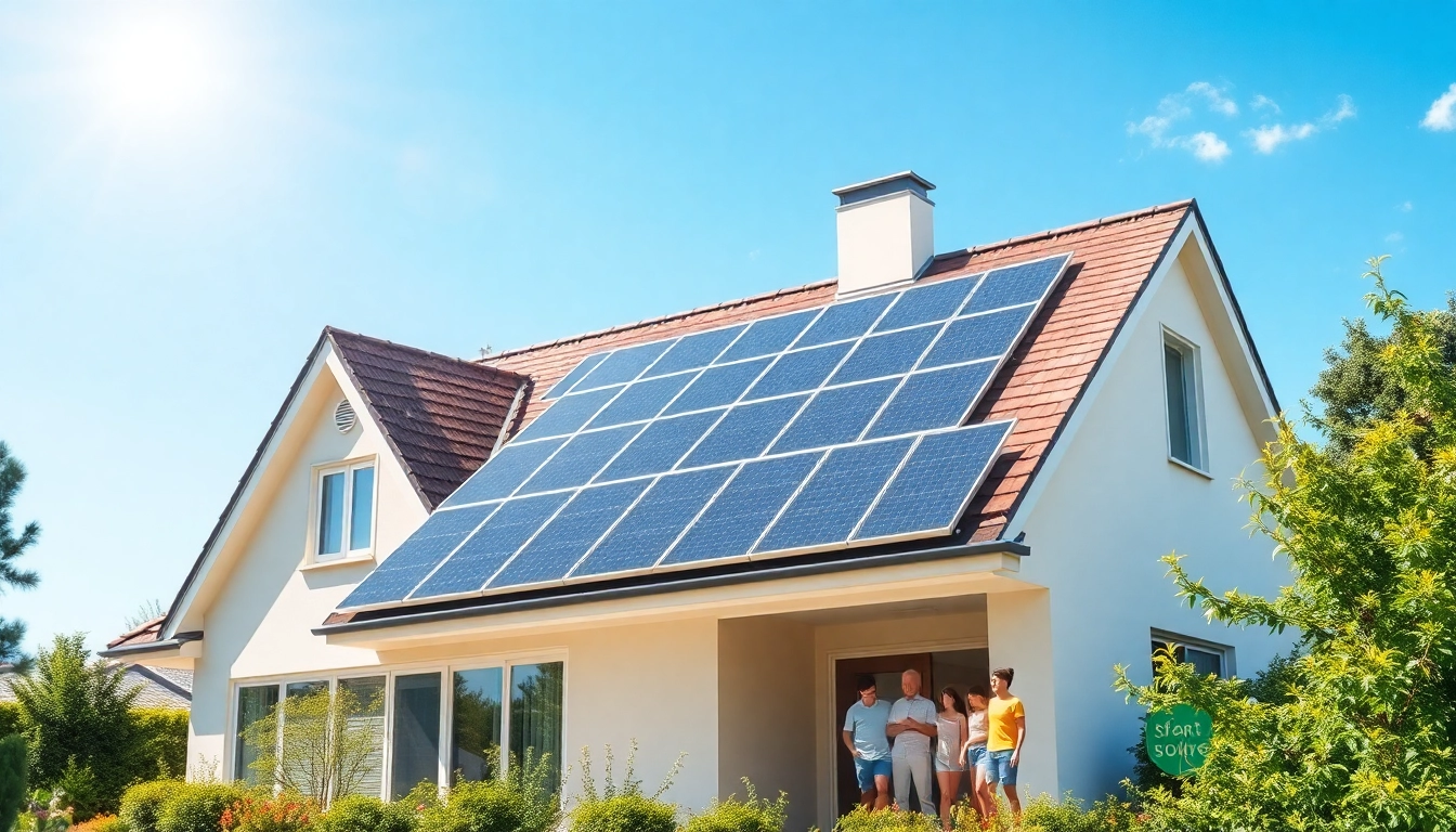 Solaranlage installieren für Photovoltaikanlage Kaufen Wien auf einem modernen Wohnhaus.