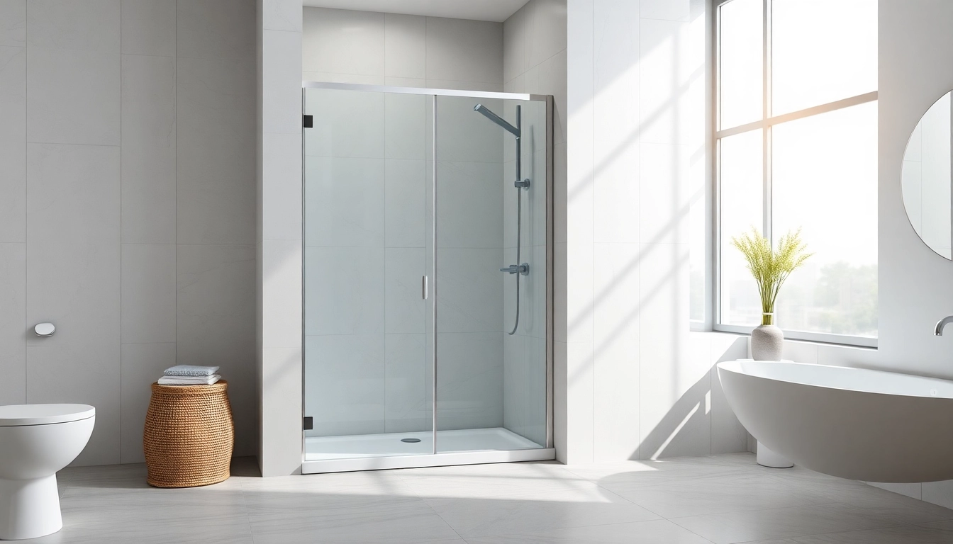 Erleben Sie den Komfort der sonni Duschkabine 80x80 in einem eleganten Badezimmer mit modernen Fliesen.