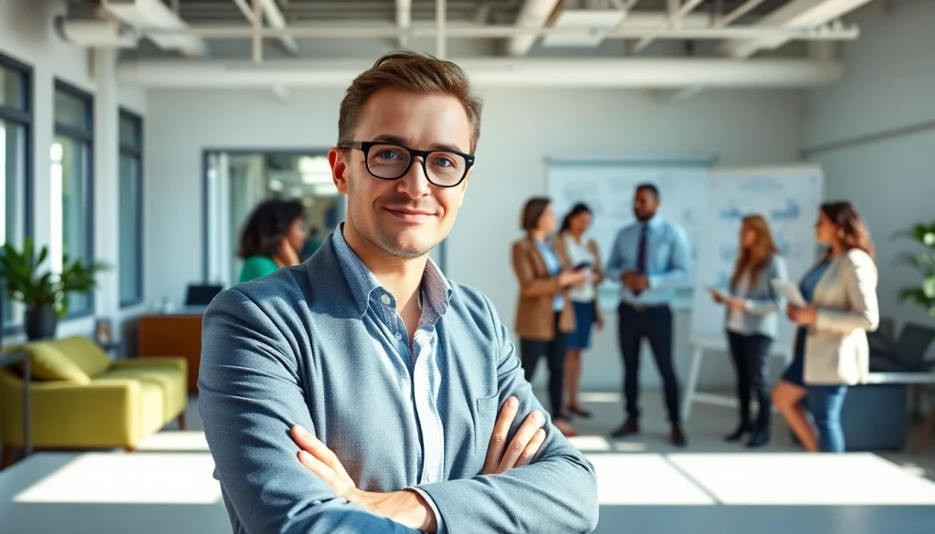 Headhunter Ingenieure im Gespräch und Unterstützung von Ingenieuren in einem modernen Büro.