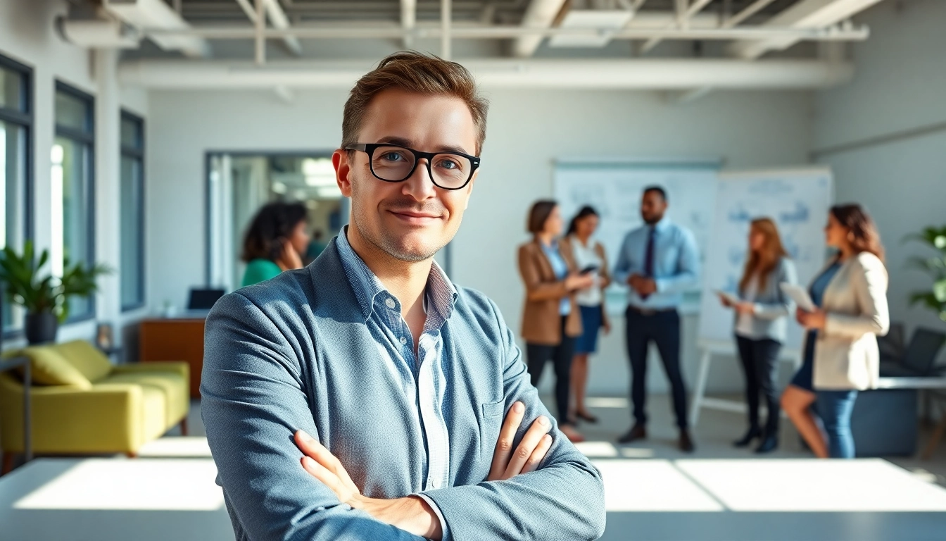 Headhunter Ingenieure im Gespräch und Unterstützung von Ingenieuren in einem modernen Büro.