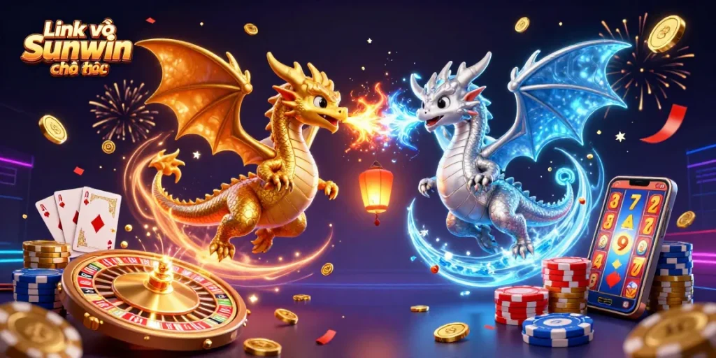 Engage in thrilling gaming adventures with Link vào Sunwin chính thức amidst dragons and vibrant casino elements.