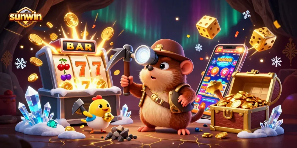 Experience the thrill of sunwin with a vibrant 3D casino adventure featuring lively characters and jackpots.